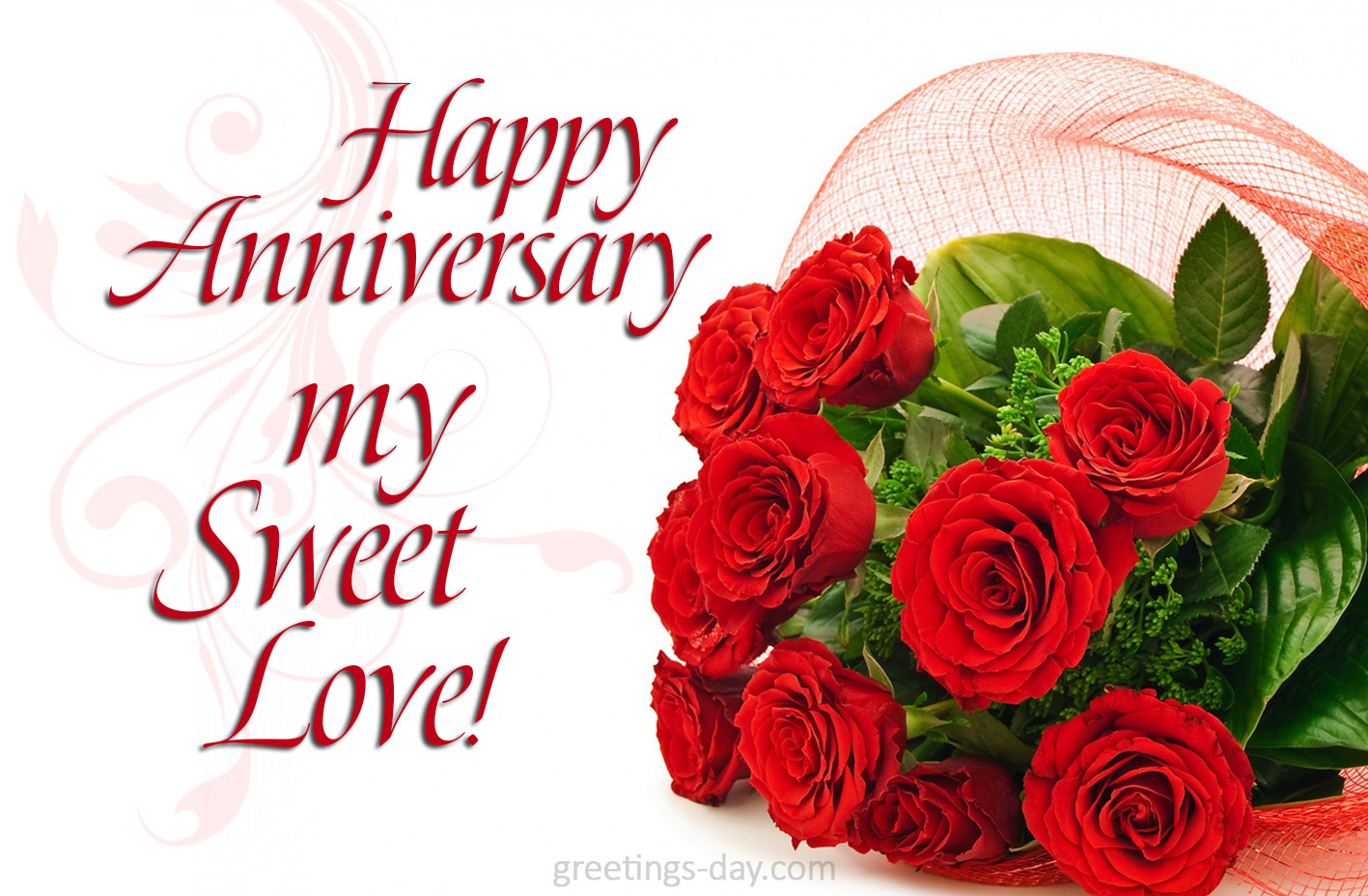 Greeting Cards For Every Day: Happy Anniversary My Sweet Love...