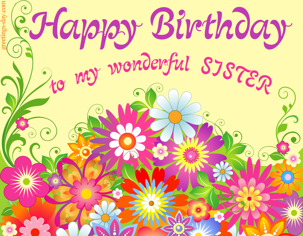 Happy Birthday Ecards For Sister