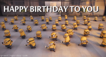 Top-3 Happy Birthday Animated GIF Cards