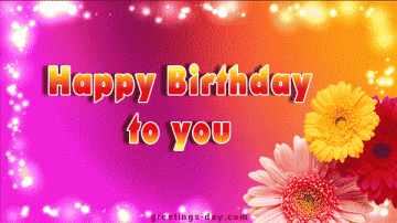 HAPPY BIRTHDAY gif flowers