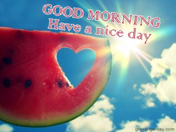 Good Morning! Have a nice day – Free Pics & Greetings