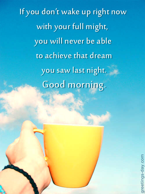 Good Morning everyone