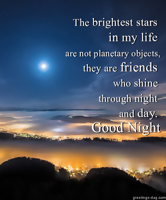 good night family and friends quotes