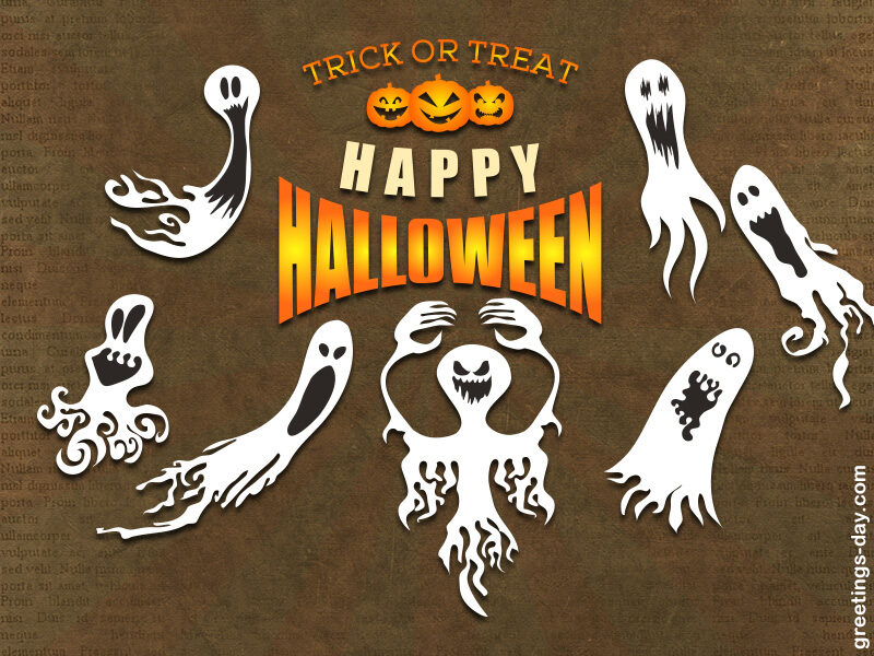 Free Happy Halloween Ecards – Ghostly Greetings