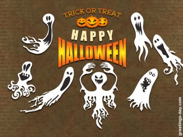 Free Happy Halloween Ecards – Ghostly Greetings