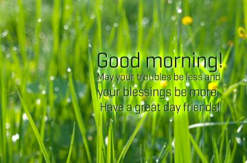 Good Morning for Friends