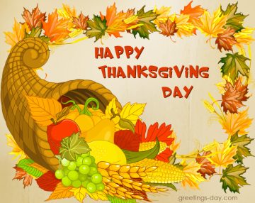 Thanksgiving Day Greeting Image card