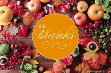Happy Thanksgiving Greetings