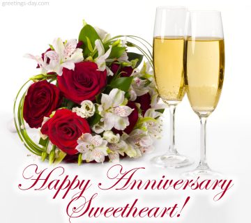 Happy Anniversary Sweetheart.