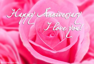 Happy Anniversary! I love you.