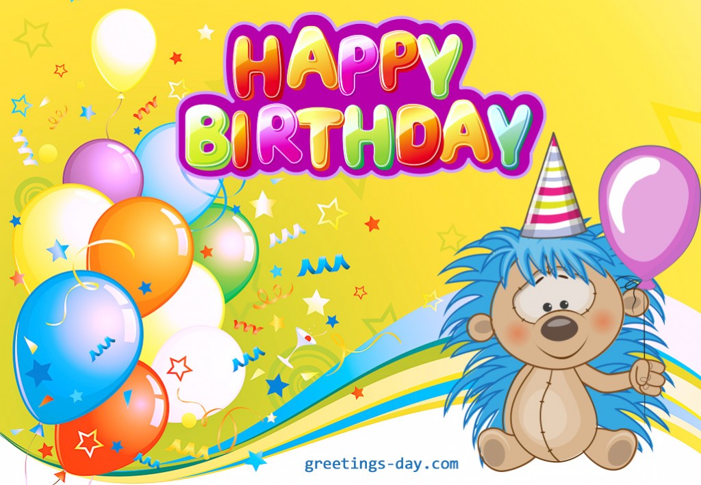 Free Happy Birthday Cards for Kids. Funny happy birthday image.