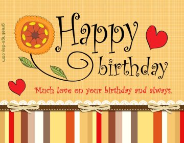 Birthday Ecards for Loved One.