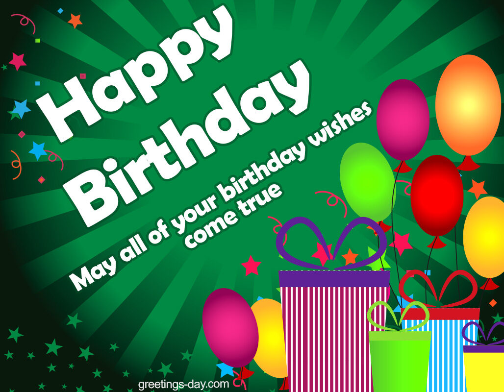 Happy Birthday – Best Wishes and Greetings.
