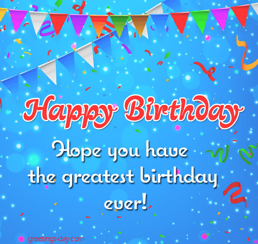 Happy Birthday Wishes eCard.