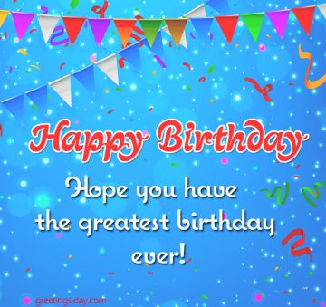 Happy Birthday Wishes eCard.