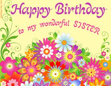Happy Birthday for my lovely Sister