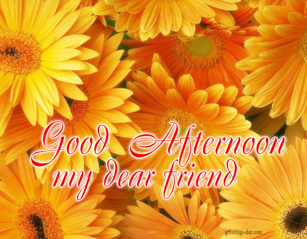 sweet good afternoon message to my dear friend