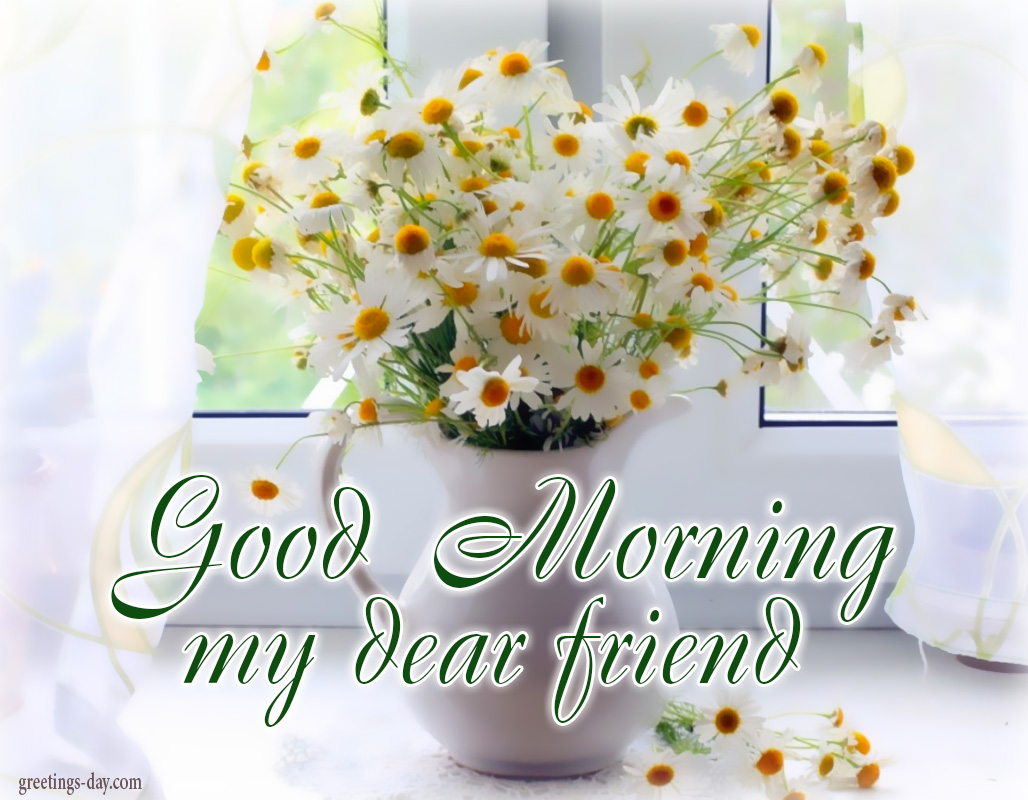 Good Morning Friends - Pics, Animated Gifs and Messages.