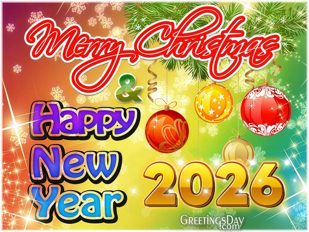 Happy New Year and Christmas cards