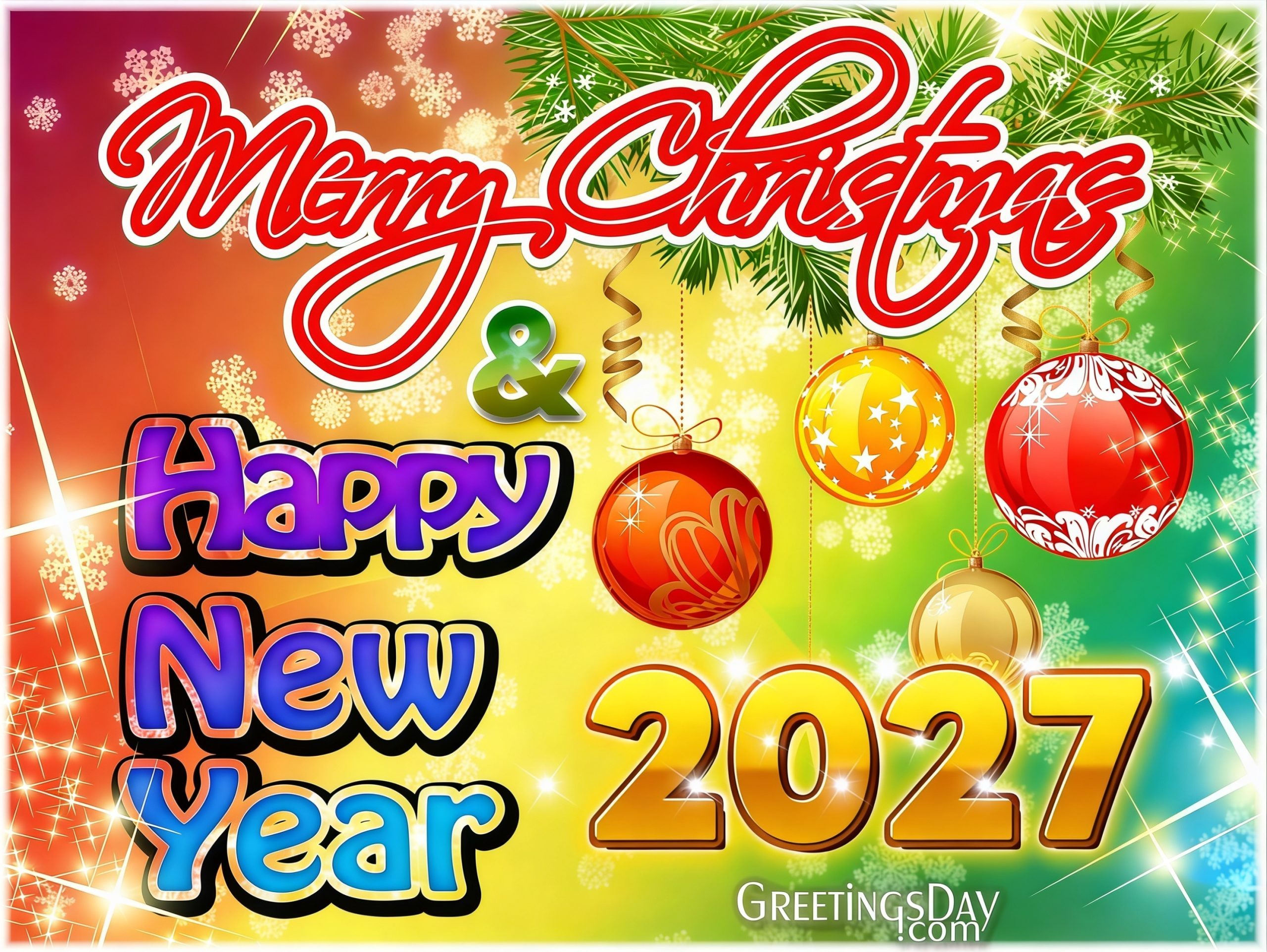 Happy Holidays! Christmas and Happy New Year 2027