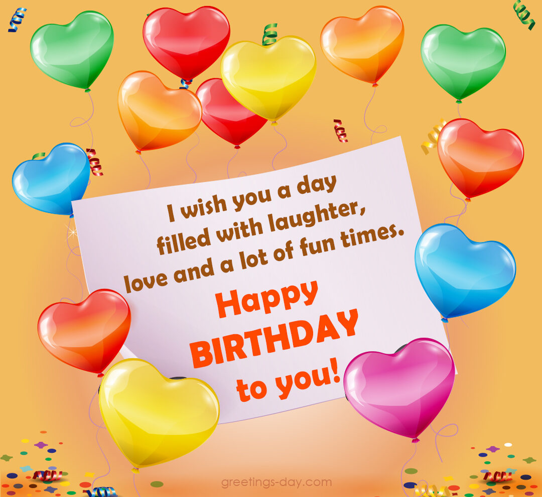 Happy Birthday to you!