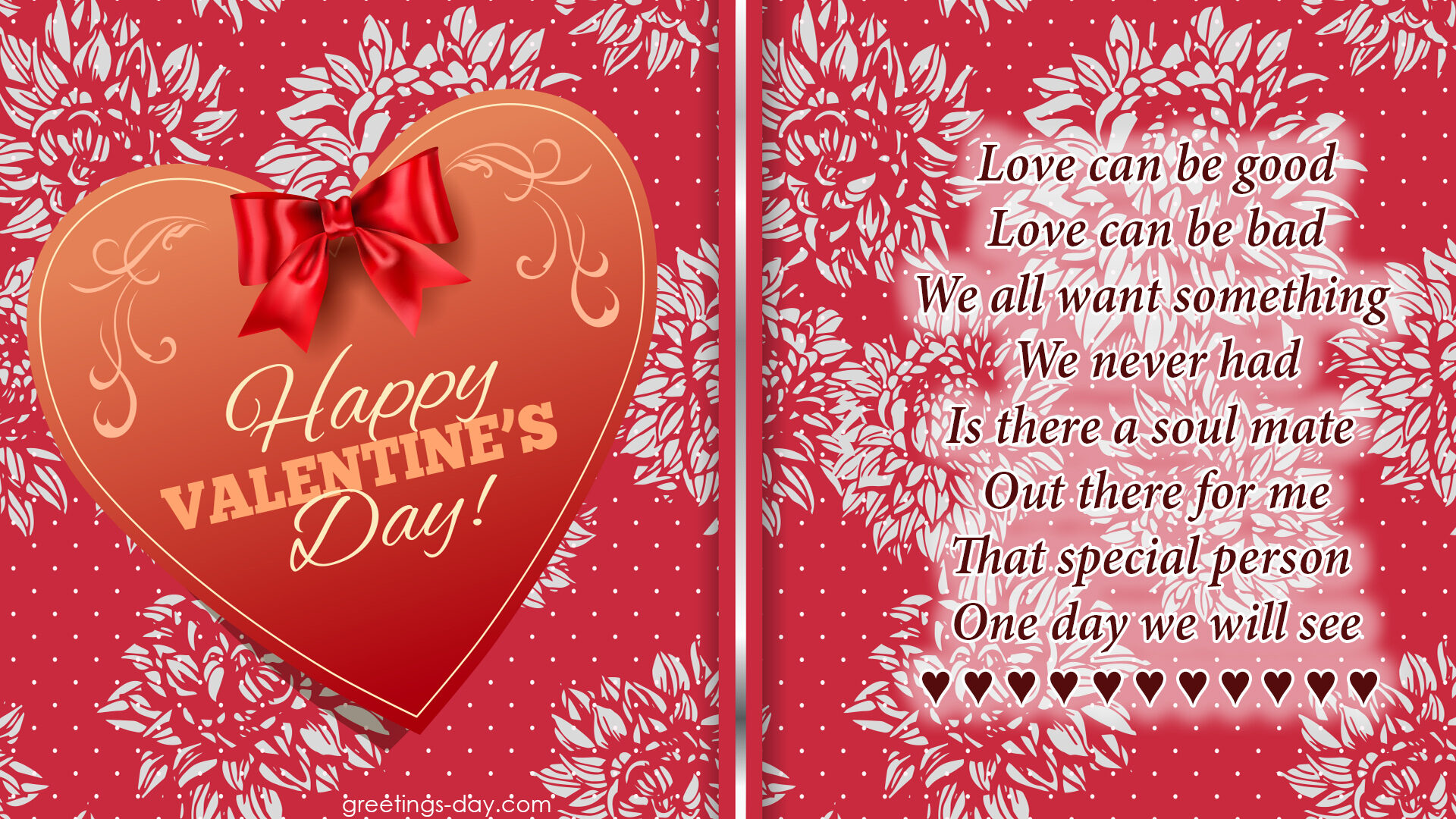 Happy Valentines Day. I give My soul to You Heart.