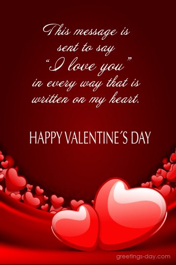 Valentine’s day card messages to Him