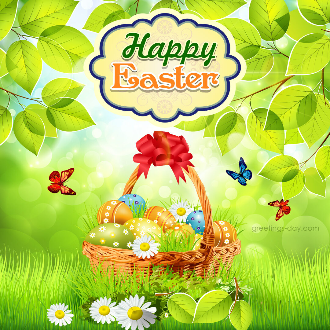 Happy easter ecards springy