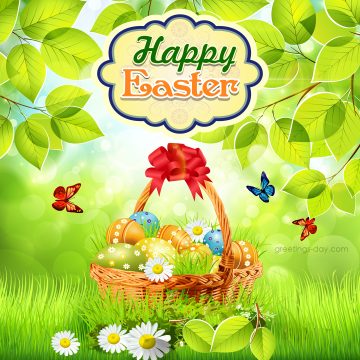Happy easter ecards springy