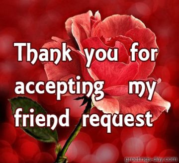 Thank you for  accepting  my  friend request