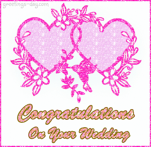 Congratulations on your wedding day...