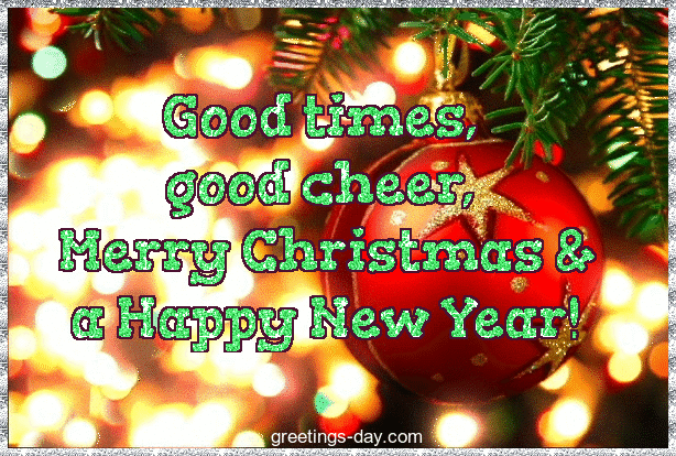Merry Christmas animated ecards.