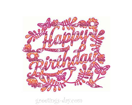 Happy Birthday GIF animated Card