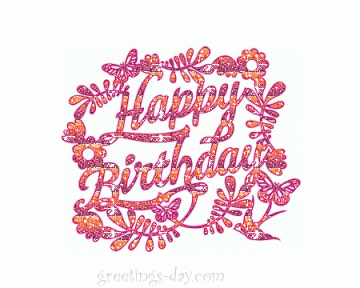 Happy Birthday GIF animated Card