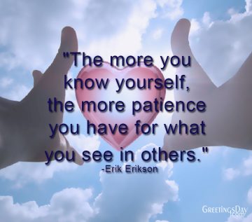 The more you know yourself …
