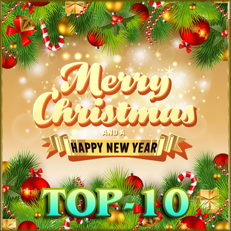 Top-10 Christmas and Happy New Year Cards