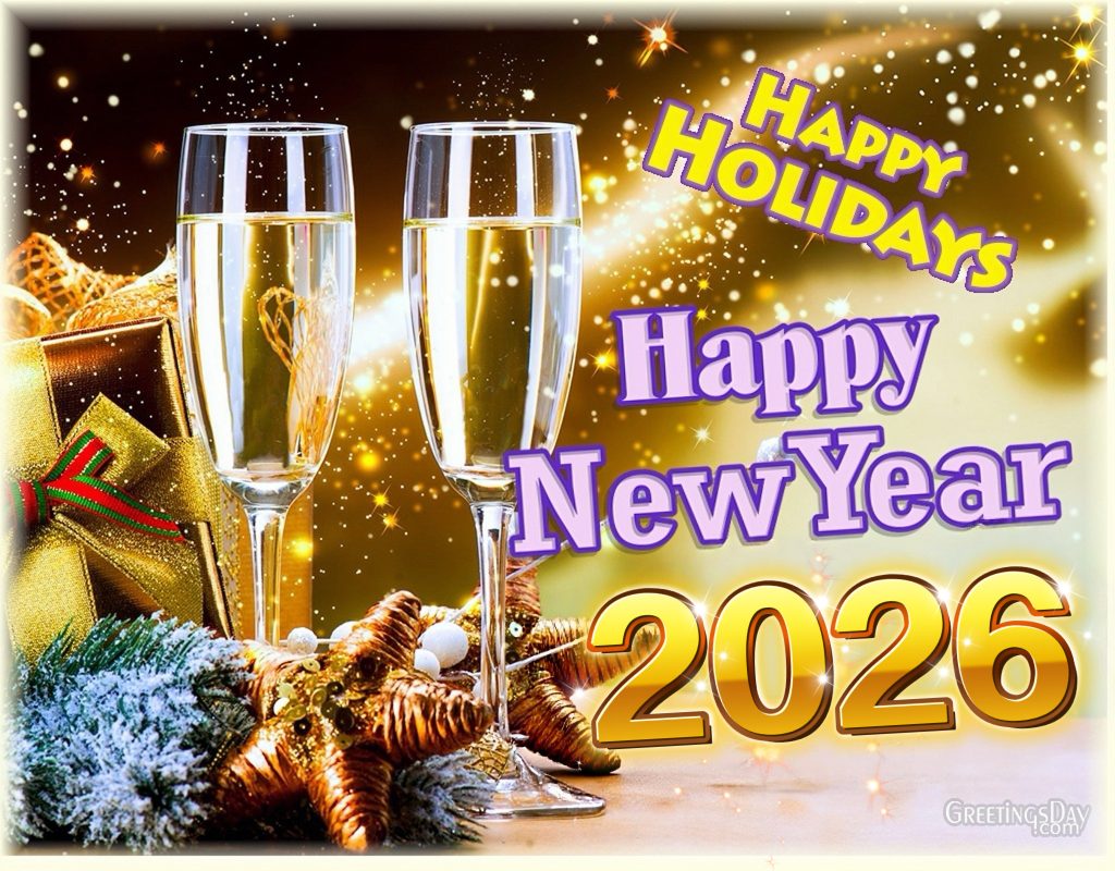 Happy New Year and Christmas cards