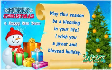 Warm Wishes Of Christmas & Holidays