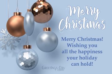 Merry Christmas & Happy New Year