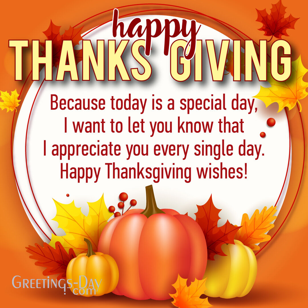 Happy Thanksgiving Wishing