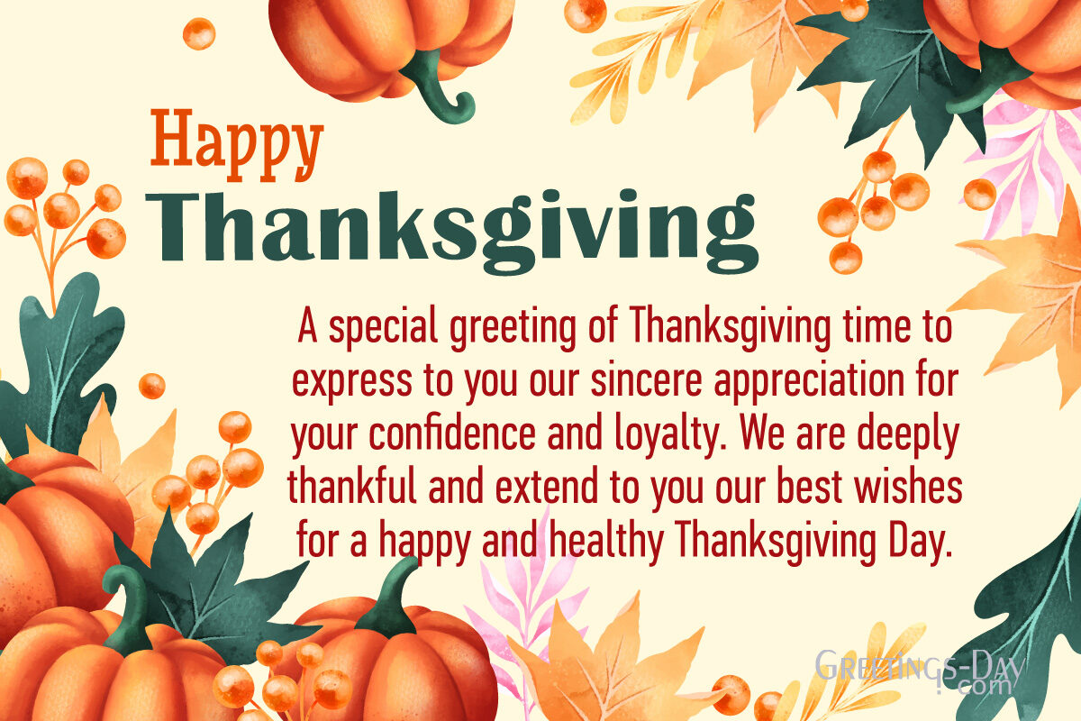 Happy Thanksgiving Wishes