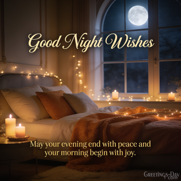 Good Night Wishes for a Peaceful Evening