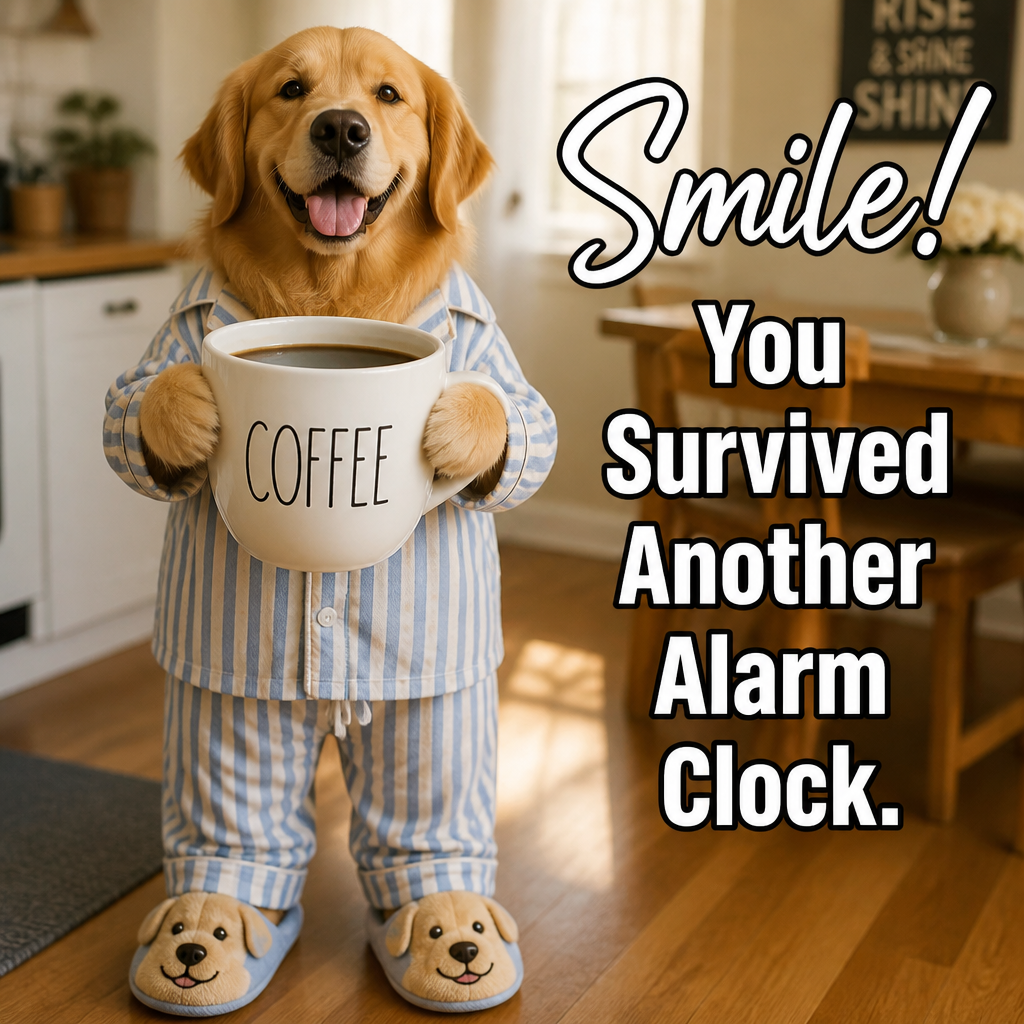 Smile! You Survived Another Alarm Clock