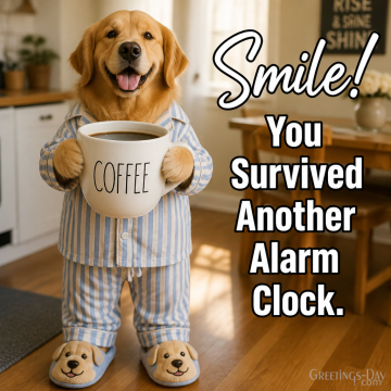 Smile! You Survived Another Alarm Clock