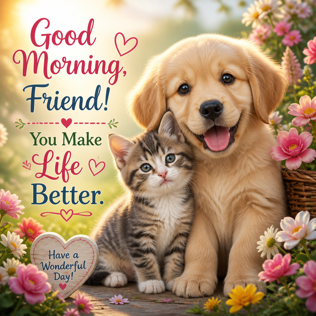 Good Morning, Friend! You Make Life Better