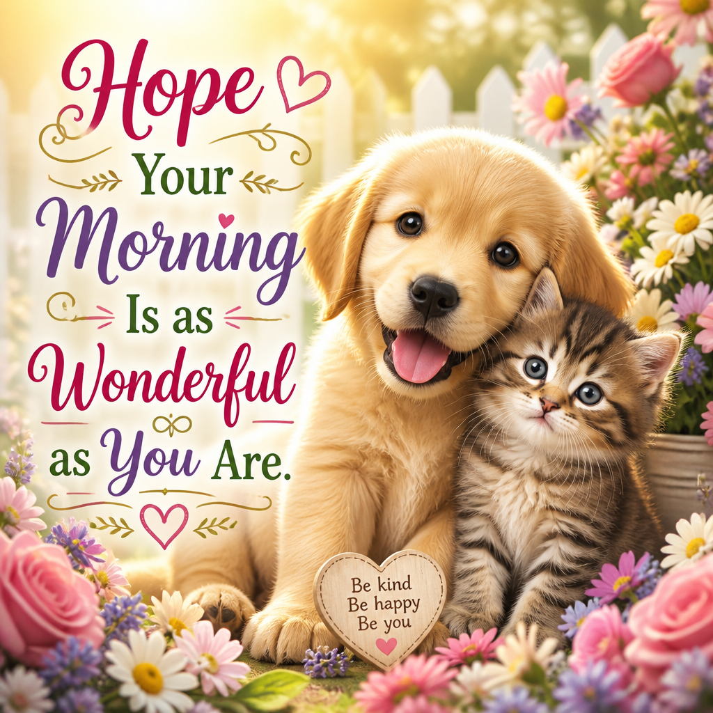 Hope Your Morning Is as Wonderful as You Are