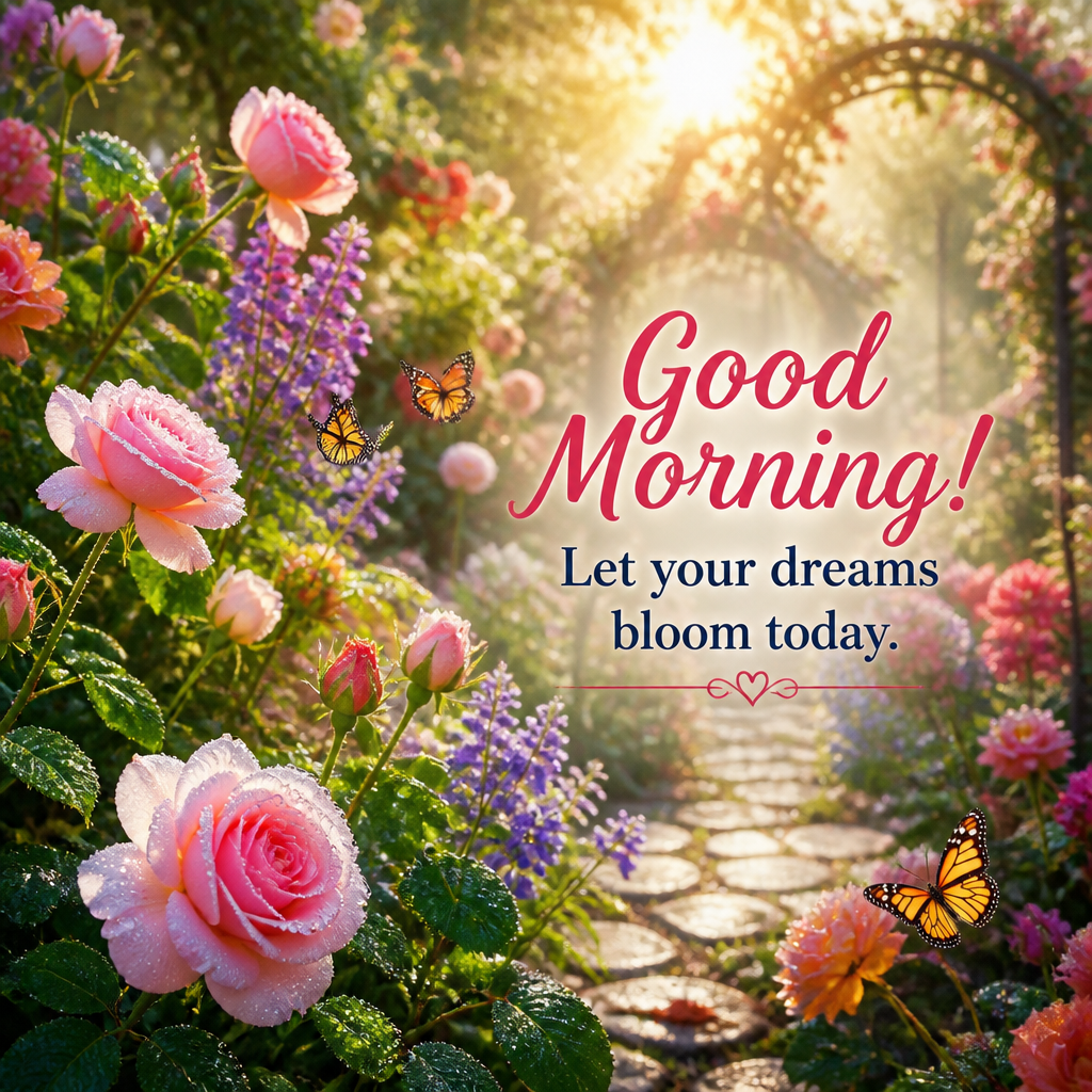 Good Morning! Let Your Dreams Bloom Today