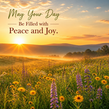 May Your Day Be Filled with Peace and Joy