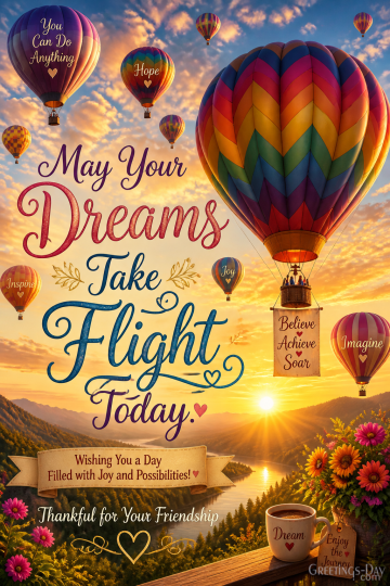 May Your Dreams Take Flight Today