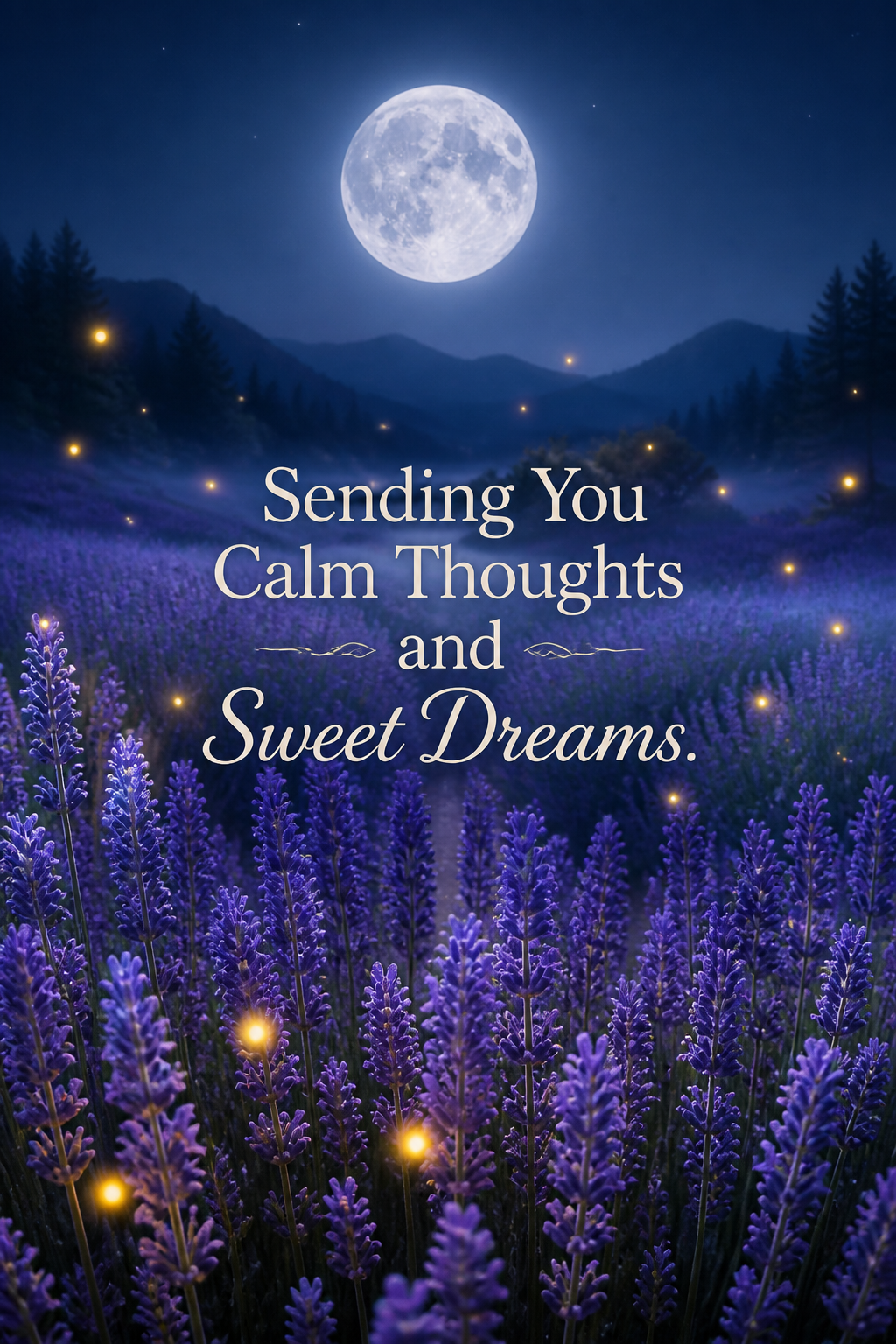 Sending You Calm Thoughts and Sweet Dreams
